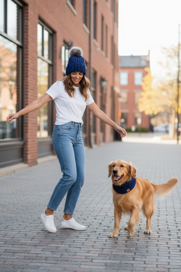 Navy Human with Dog Alpine Howl