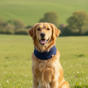 dog scarf navy Alpine Howl