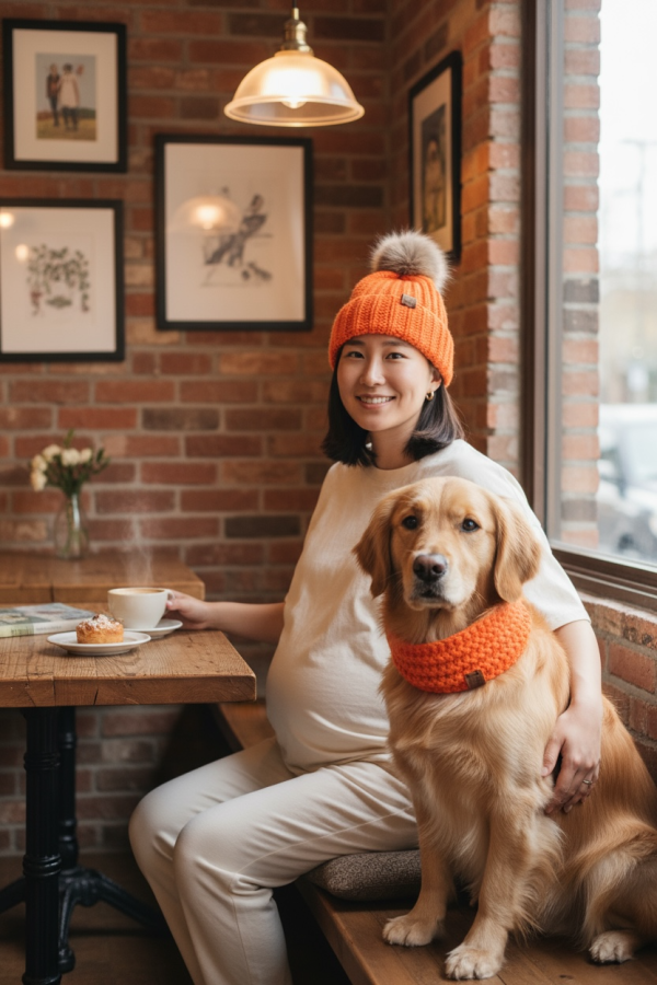 Blaze Orange Hat Human Alpine Howl